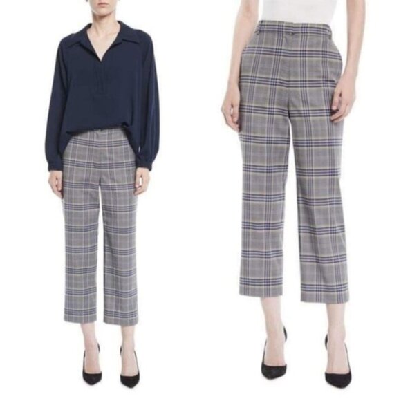 Tibi Lucas‎ Plaid Pant Women Size 10 - Picture 1 of 5